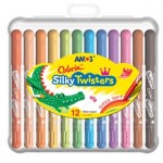 Colorix Silky Twister Crayons 12 Pack - Amos